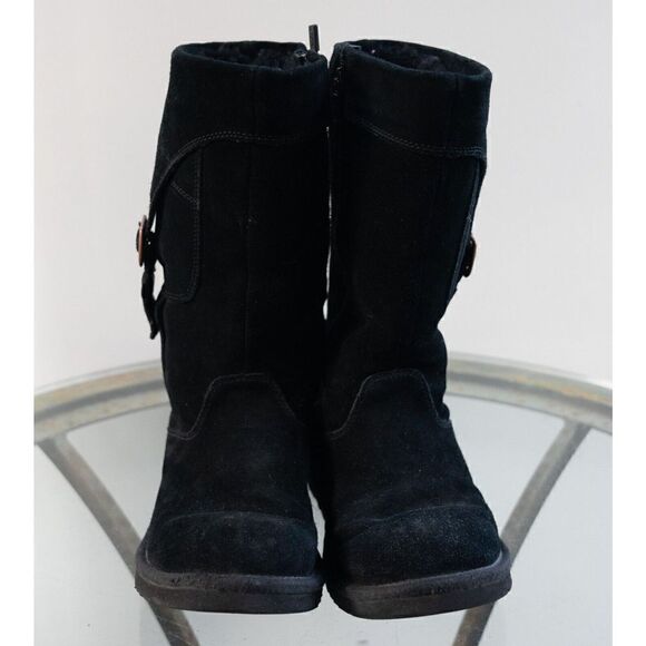 UGG Shoes - UGG | Cargo III w/Pockets 5918 Black Suede and Shearling Boots Womens Size 5 US